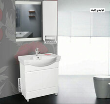 عکس روشویی کابینت دار لیندا زمینی فارسی75 سانت 