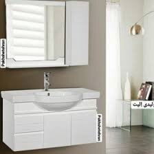 عکس روشویی کابینت دار آلور دیواری100 سانت 