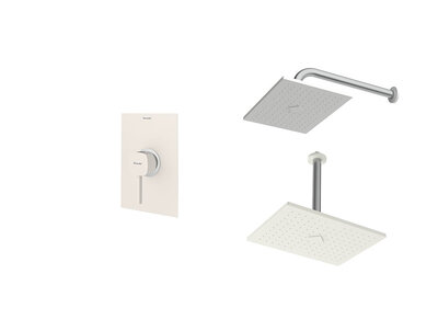 شیر و دوش حمام توکار شودر مدل رومر تیپ 1 کروم BRASS