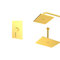 شیر و دوش حمام توکار شودر مدل رومر تیپ 1 کروم BRASS
