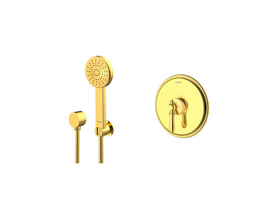 شیر و دوش حمام توکار شودر مدل زیگموند تیپ 2 کروم ABS
