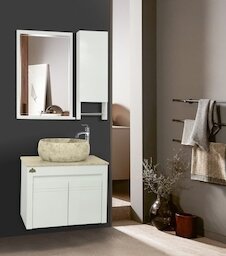 عکس فول ست روشویی کابینتی لیزا سفید پرشین70در 40