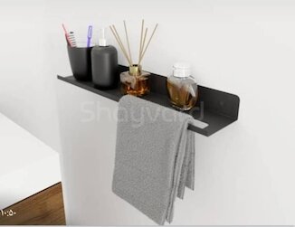 عکس جا حوله ای مشکی مات 