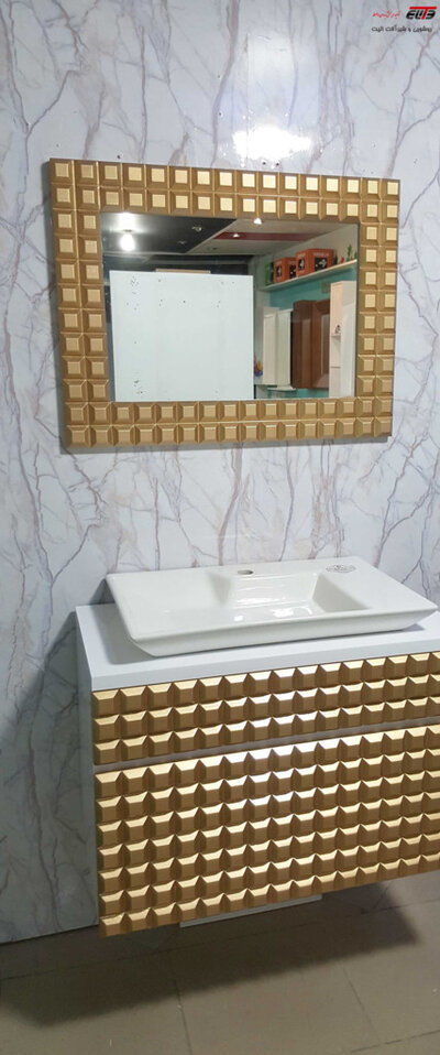 روشویی کابینت دار سناتور طلایی82 سانت 