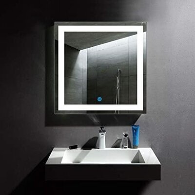 آینه مربع نور دار سند بلاست 60x60 