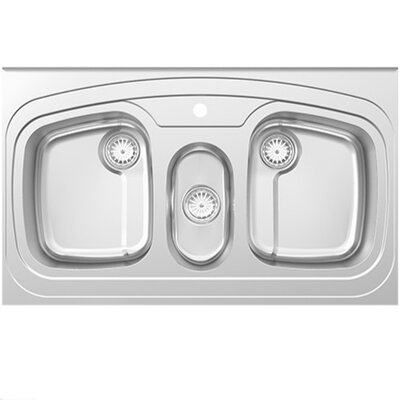 سینک روکار پلی استیل طرح پروانه 3/s کد 35