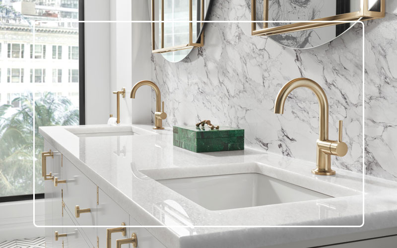 شیر روشویی Brizo Odin Luxe Gold