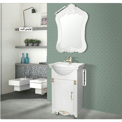عکس روشویی کابینت دار آرال کلاسیک50 سانت 