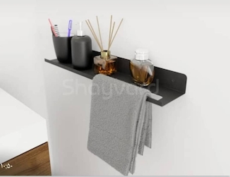 عکس جا حوله ای مشکی مات 